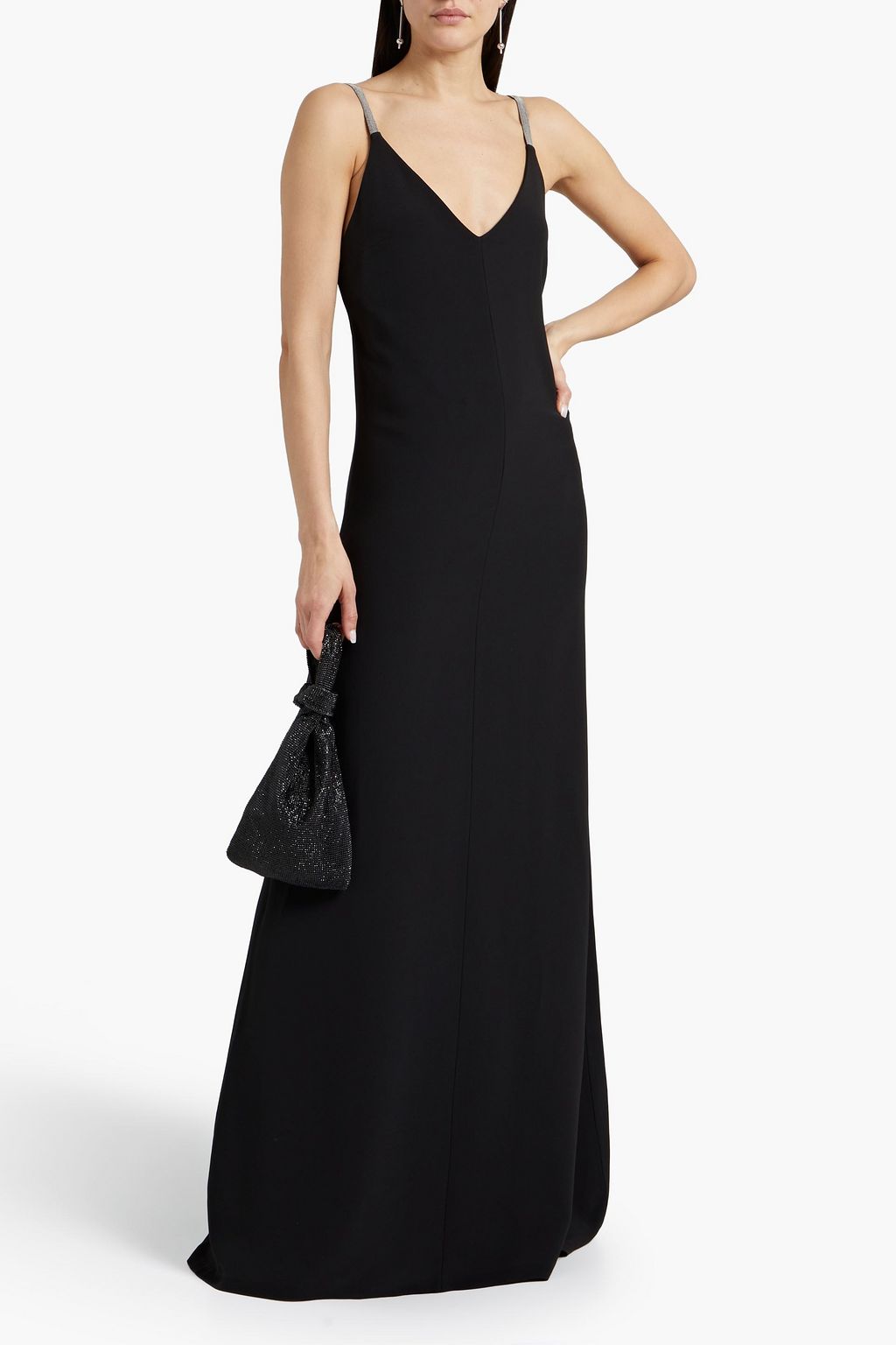 BRUNELLO CUCINELLI Bead-embellishment crepe gown