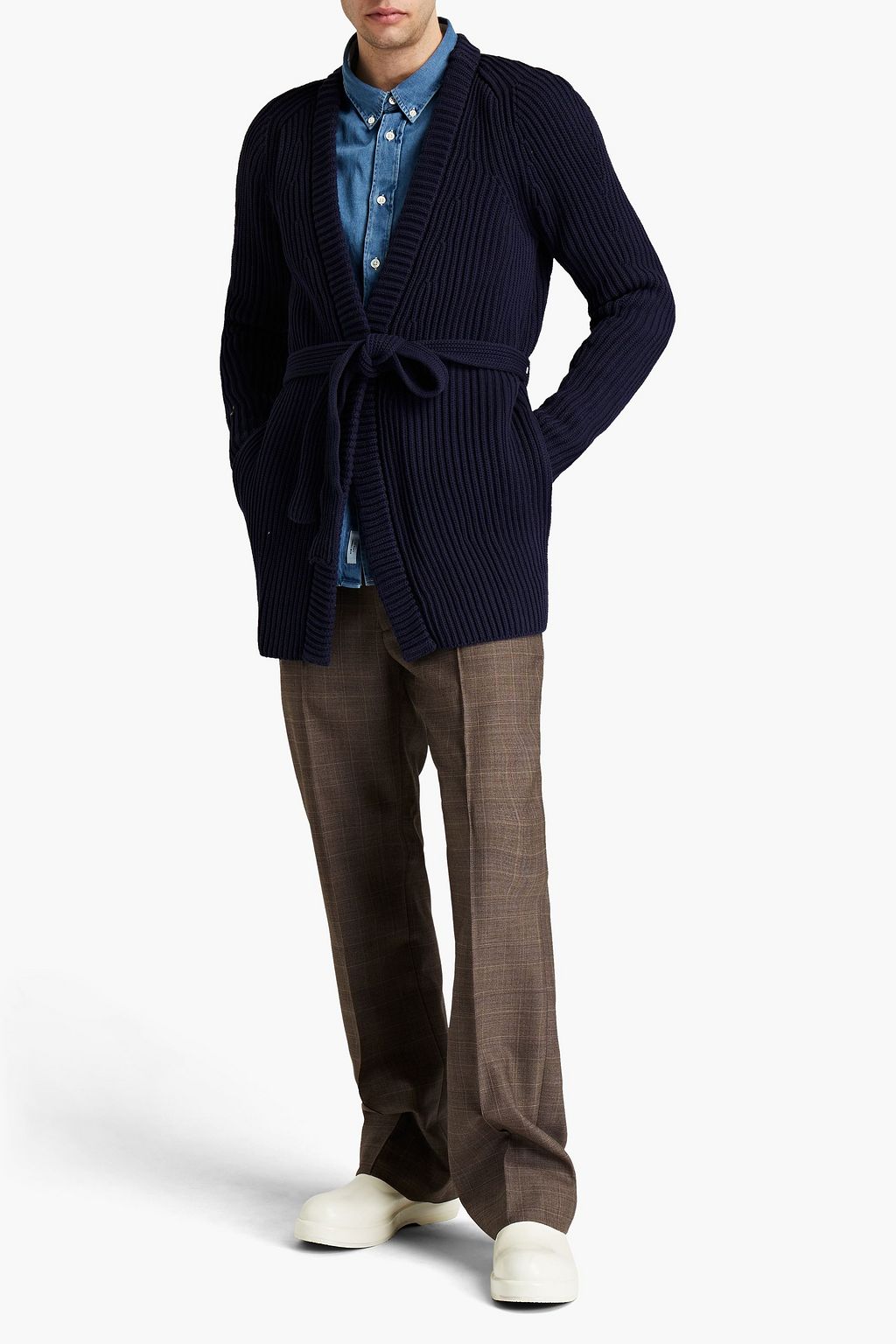 ACNE STUDIOS Ribbed cotton-blend cardigan