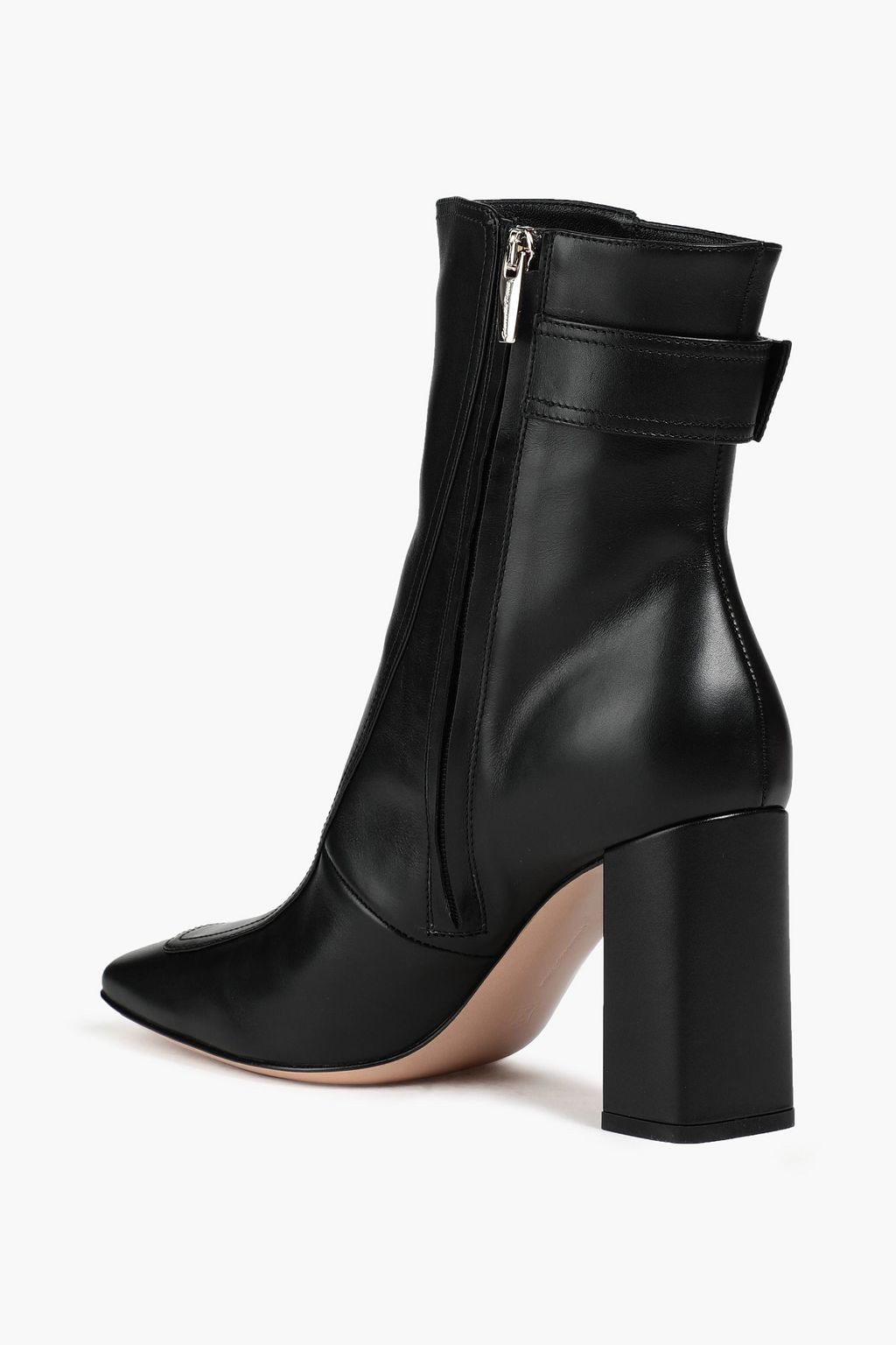 GIANVITO ROSSI Olsen buckled leather ankle boots