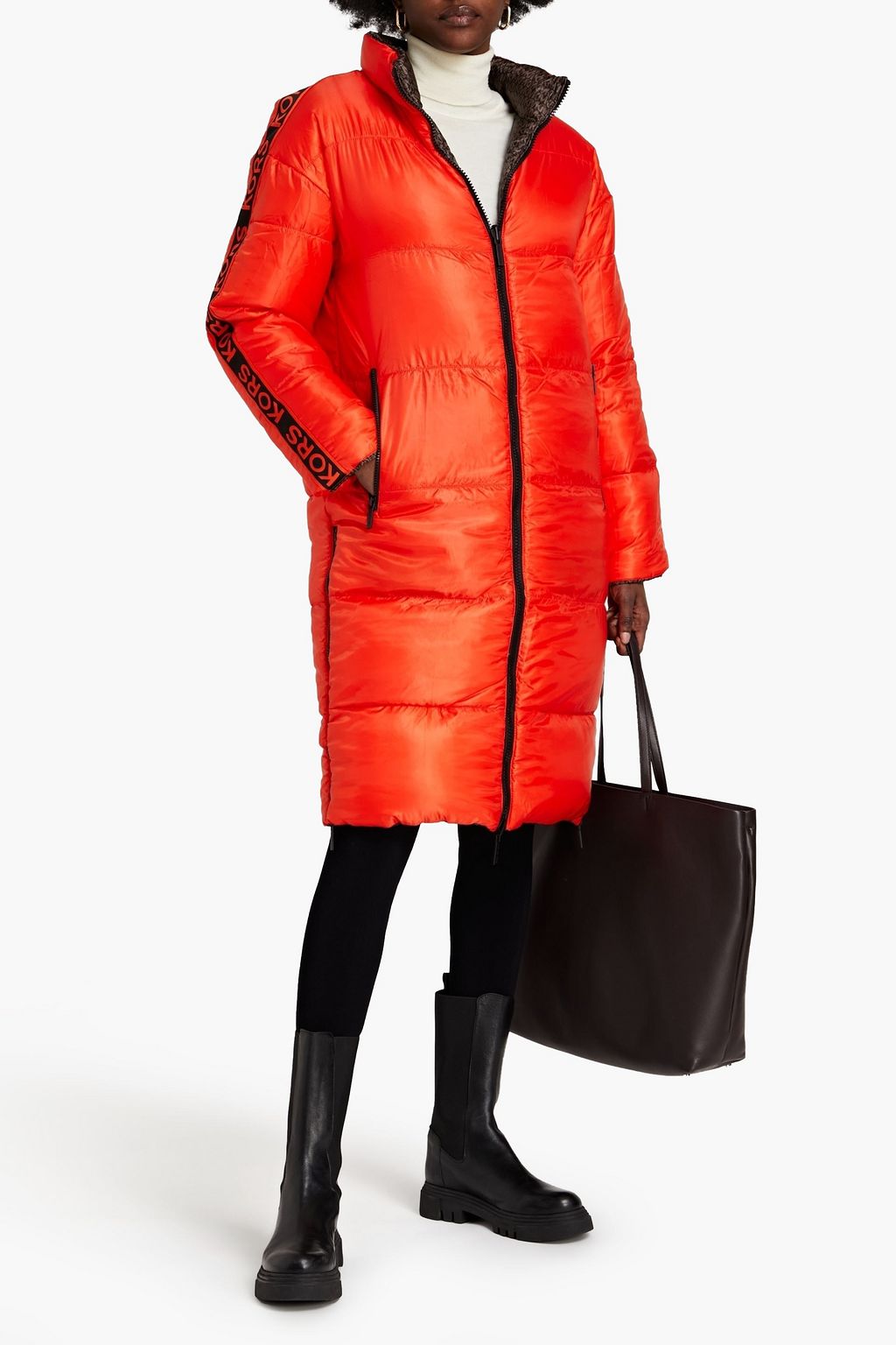 MICHAEL MICHAEL KORS Printed quilted shell down coat