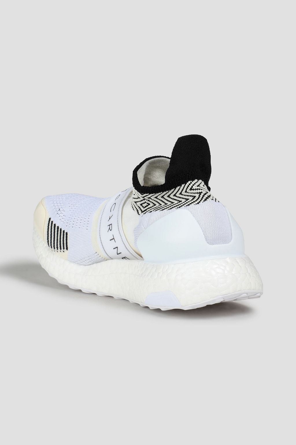 ADIDAS BY STELLA MCCARTNEY Monogram-trimmed knitted slip-on sneakers