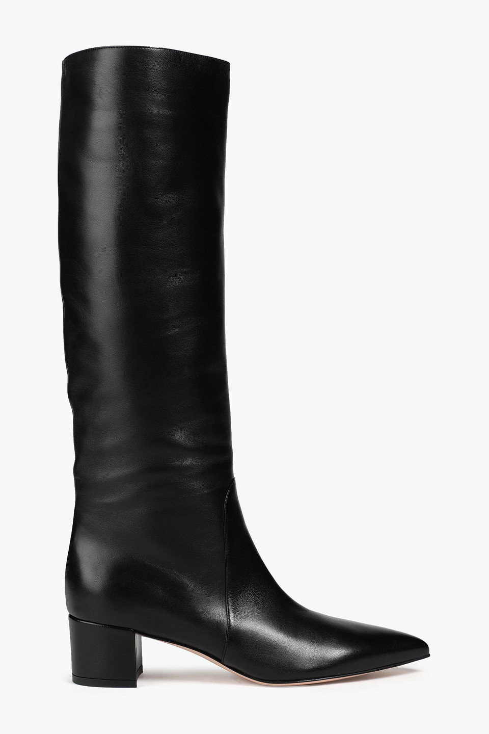 Gianvito Rossi Leather Knee Boots In Black