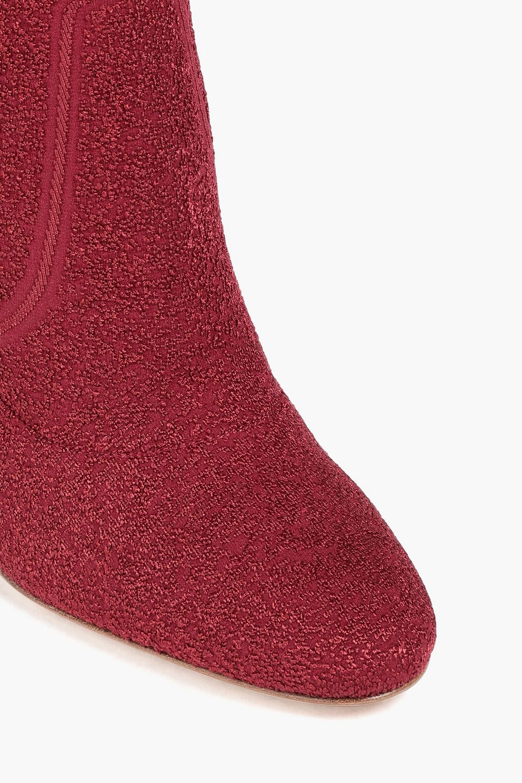 GIANVITO ROSSI Isa bouclé-knit sock boots