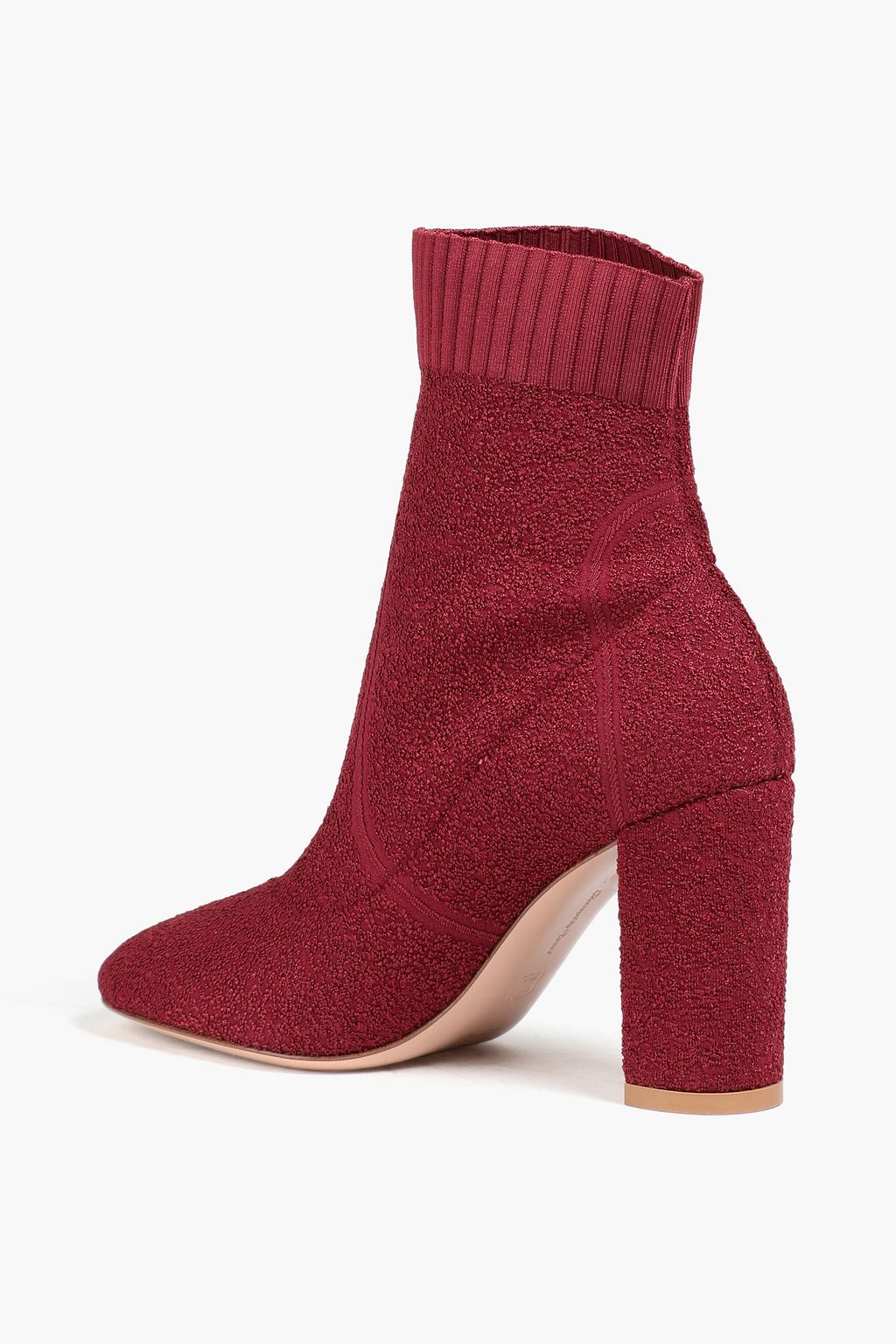 GIANVITO ROSSI Isa bouclé-knit sock boots