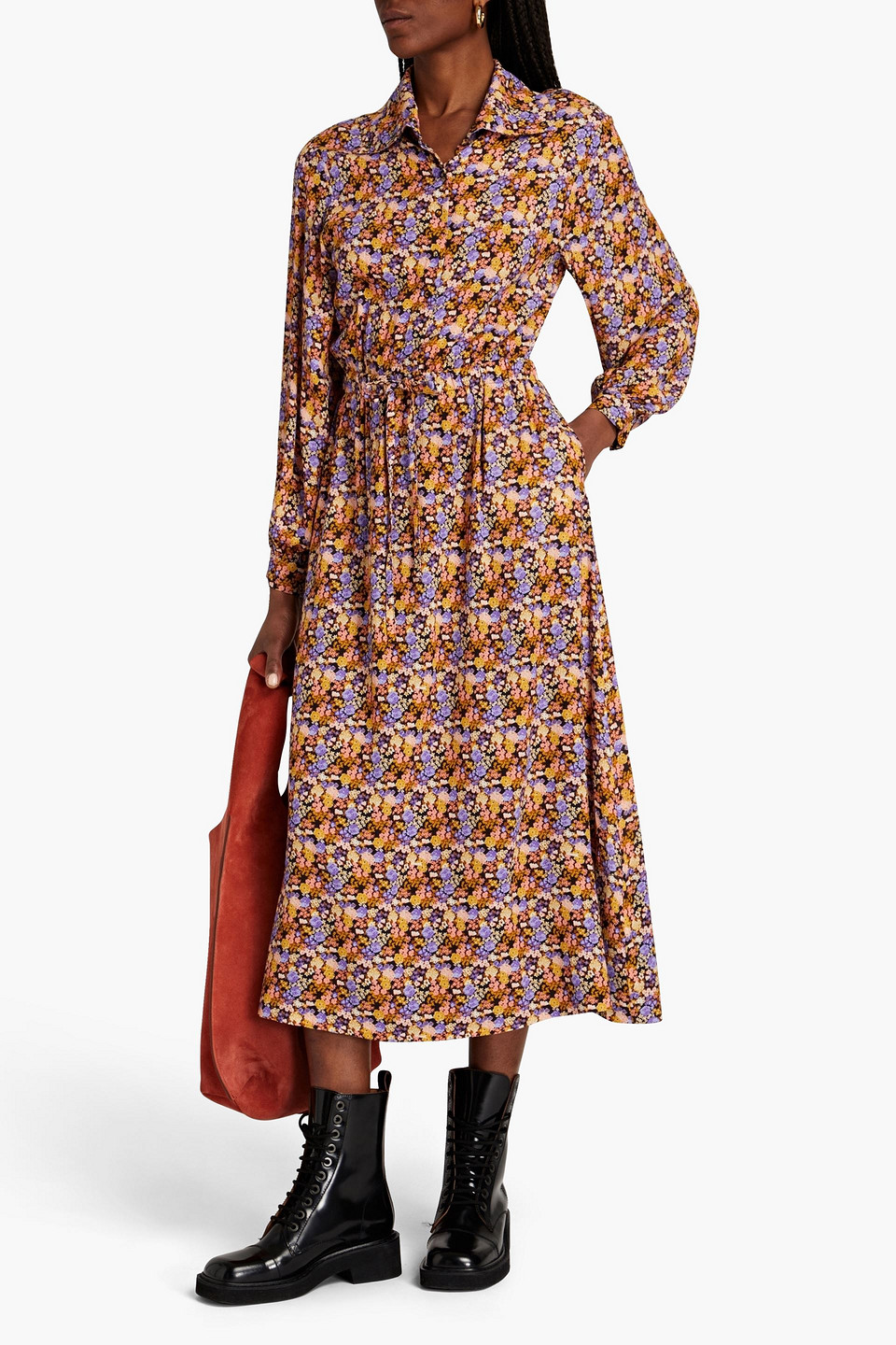 Hofmann Copenhagen Nanna Floral-print Ecovero-crepe Midi Dress