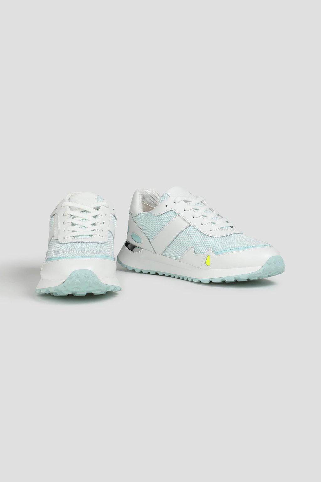 monroe mesh and leather trainer