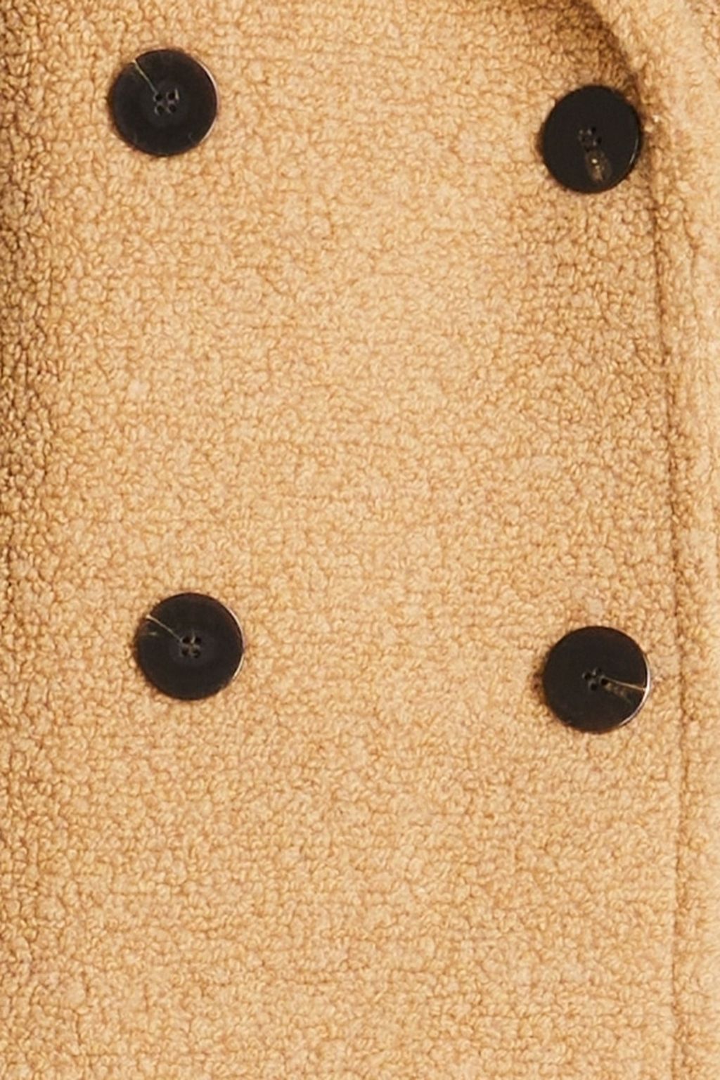 THEORY Doppelreihiger Mantel aus Bouclé aus einer Wollmischung