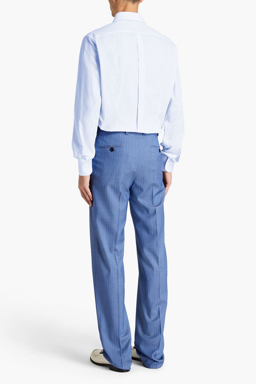 DOLCE & GABBANA Striped cotton-poplin shirt