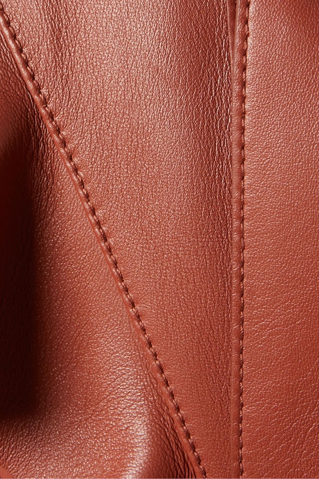 CHLOÉ Ruffled leather trench coat