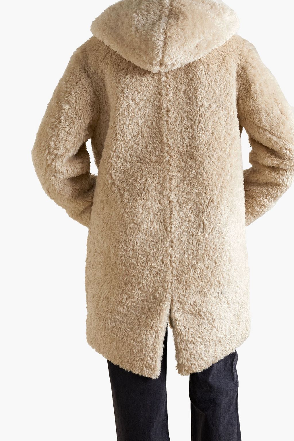 RAG & BONE Iggy wool-blend faux fur hooded coat | THE OUTNET