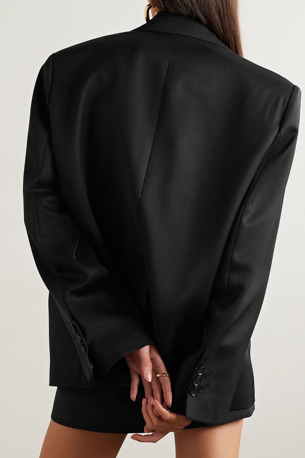 VERSACE Wool-twill blazer