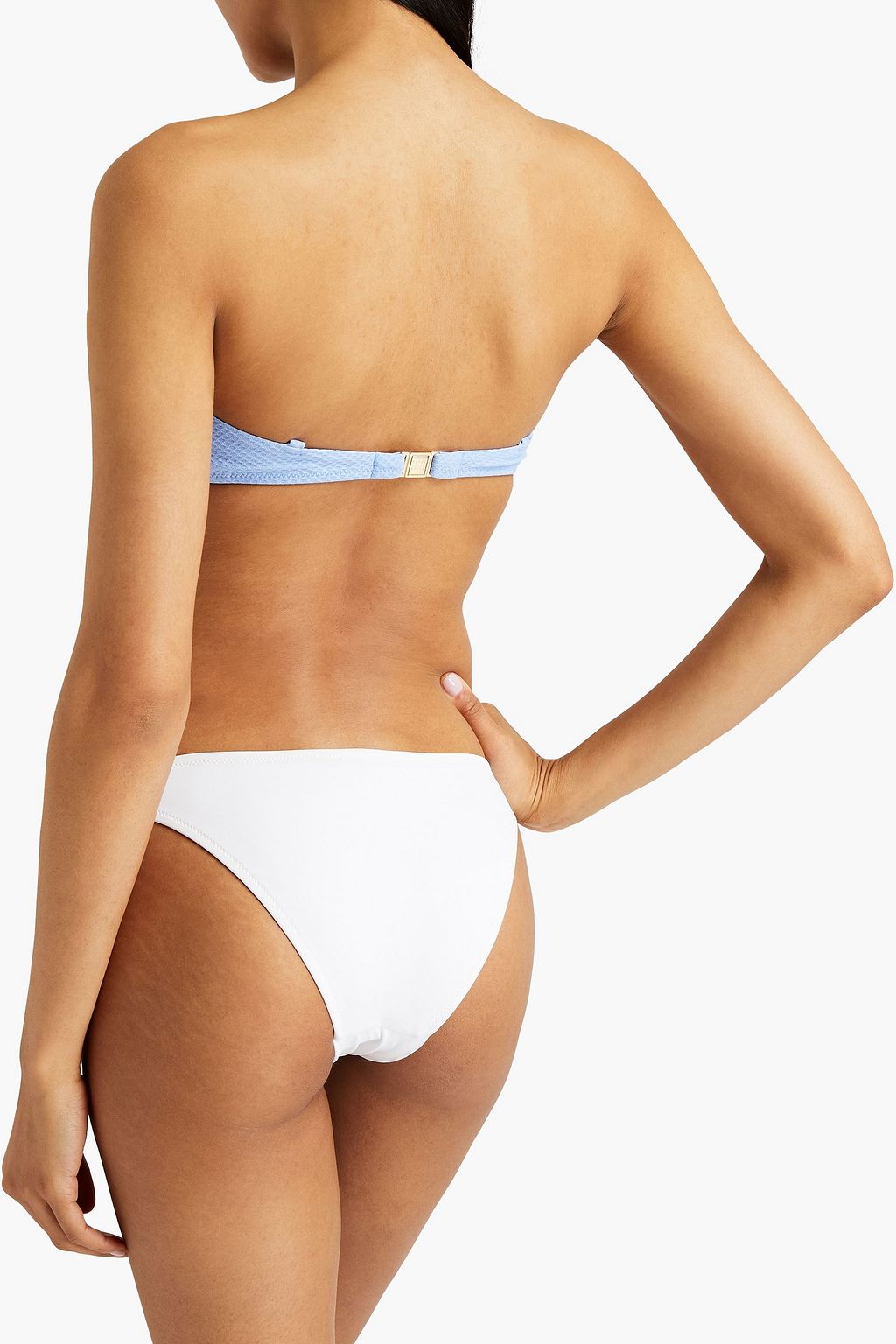 HEIDI KLEIN Stretch-piqué underwired bandeau bikini top