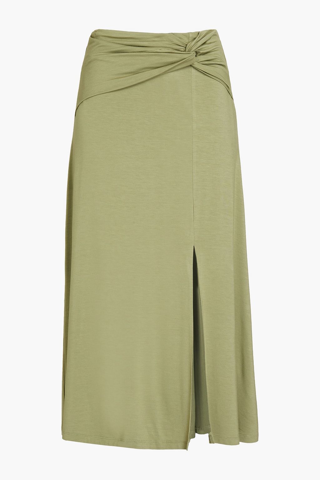 twisted midi skirt