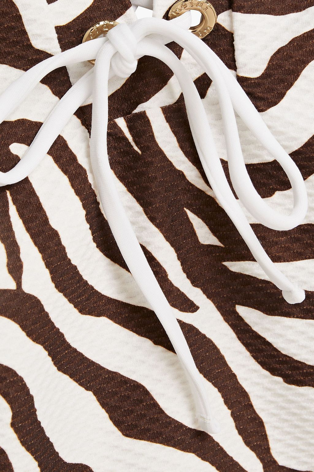 HEIDI KLEIN Zebra-print stretch-piqué underwired swimsuit