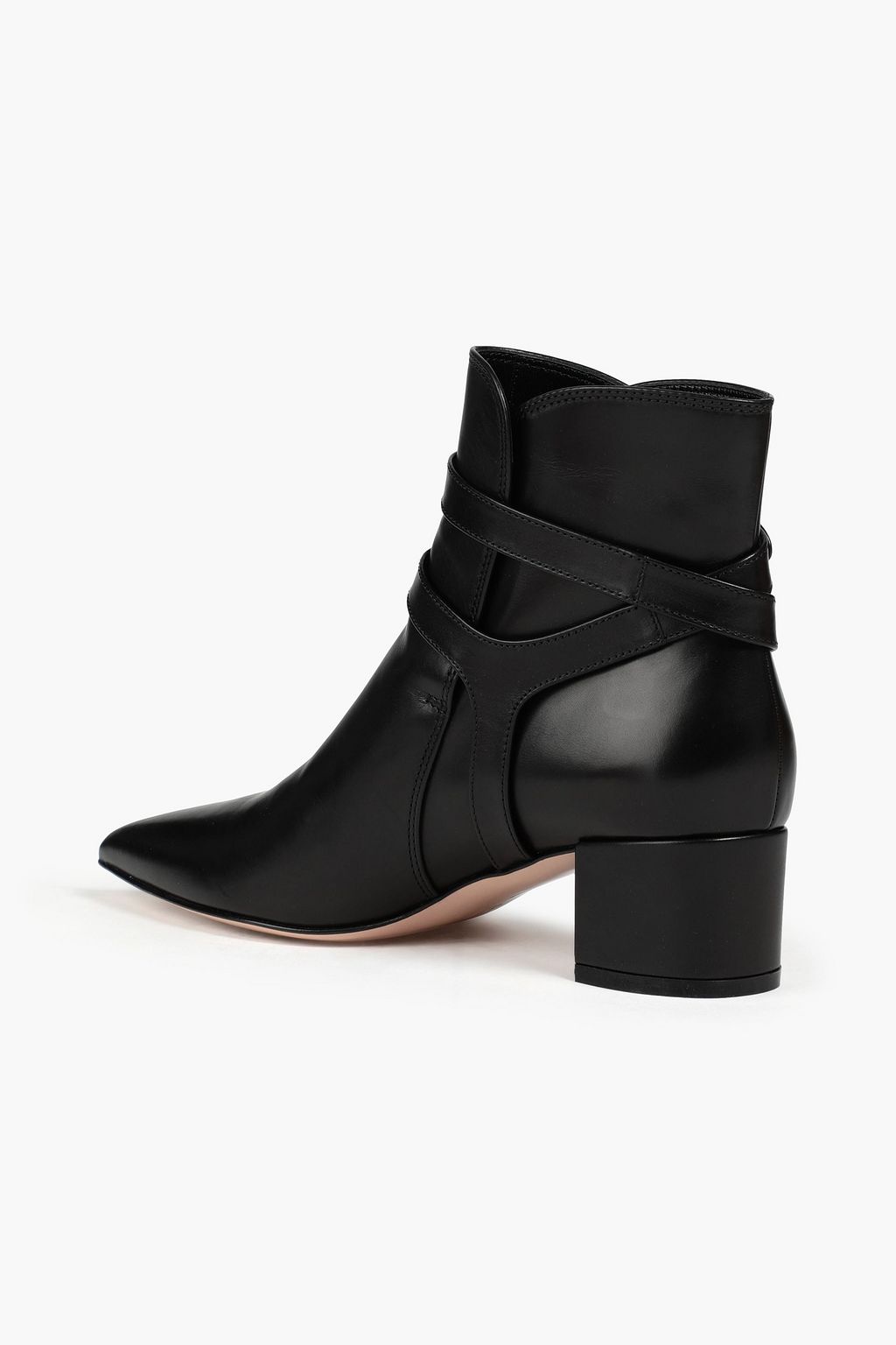 GIANVITO ROSSI Roni buckled leather ankle boots