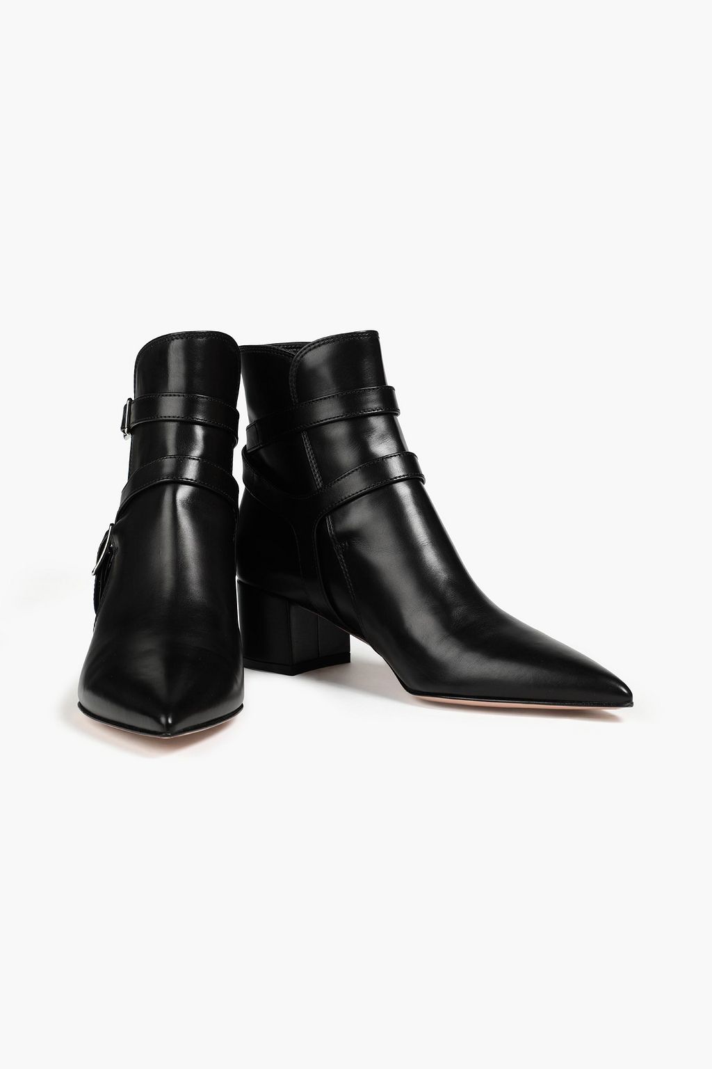 GIANVITO ROSSI Roni buckled leather ankle boots