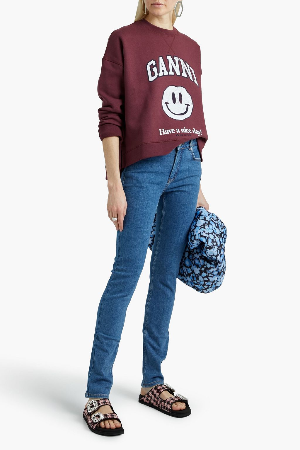GANNI Mid-rise skinny jeans