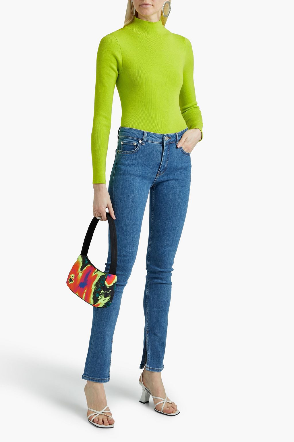 GANNI High-rise slim-leg jeans