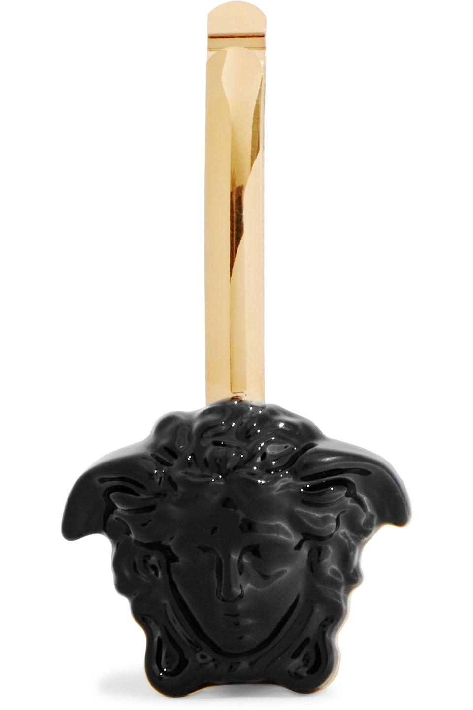 versace - la medusa gold-tone and resin hair clip - metallic - onesize