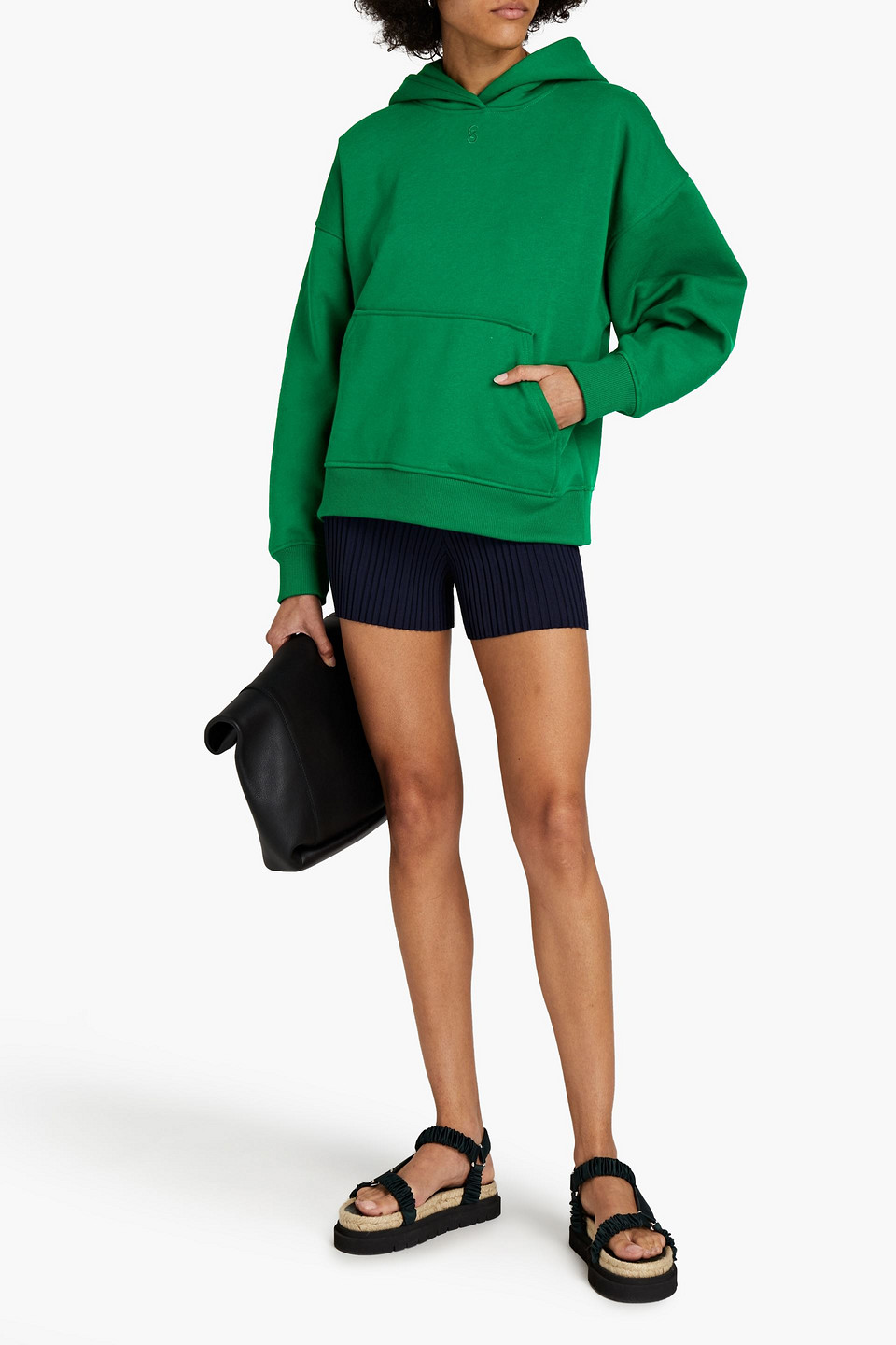 Gestuz Organic Cotton-blend Fleece Hoodie