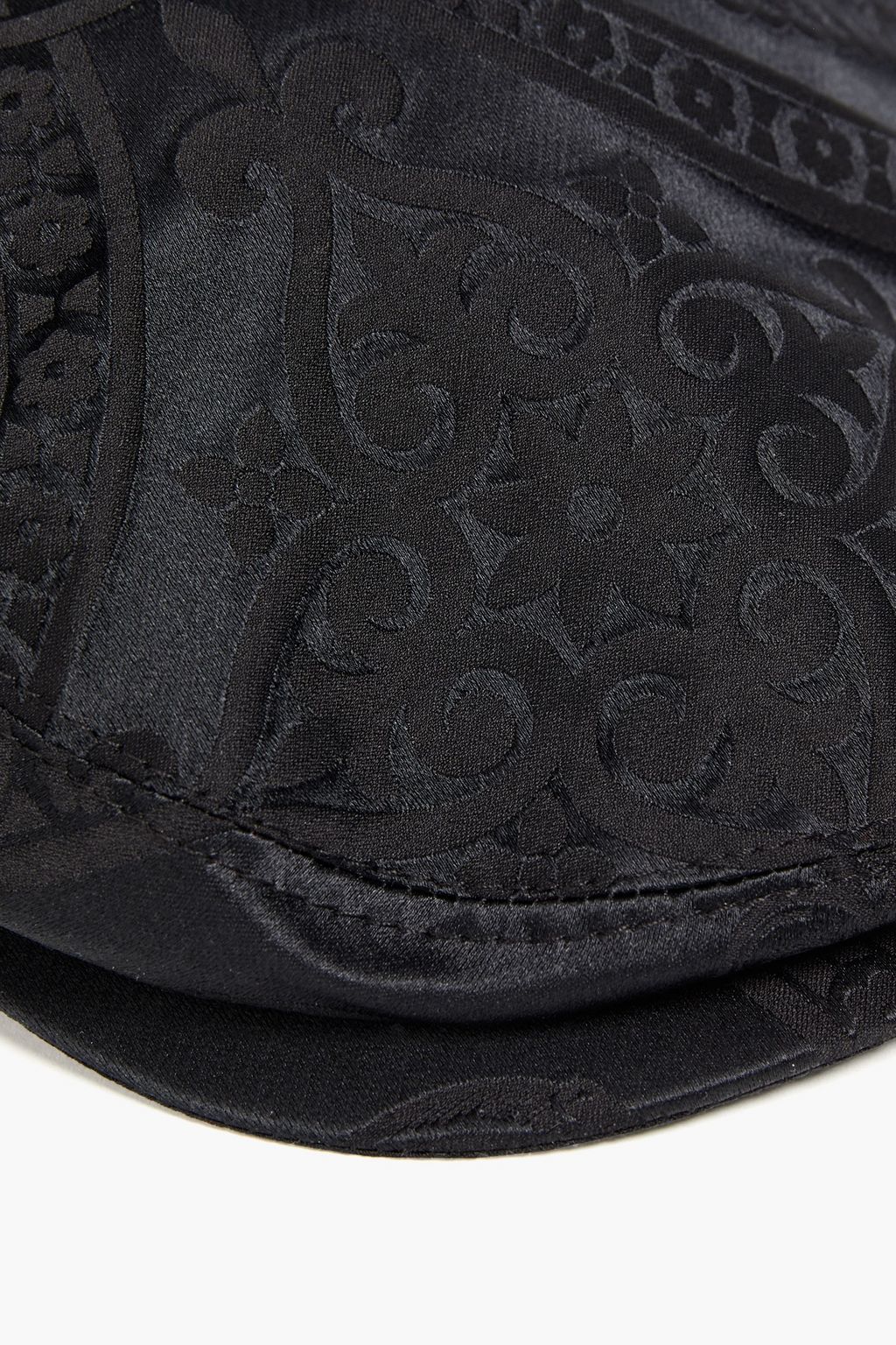 DOLCE & GABBANA Cotton and silk-blend satin-jacquard flat cap