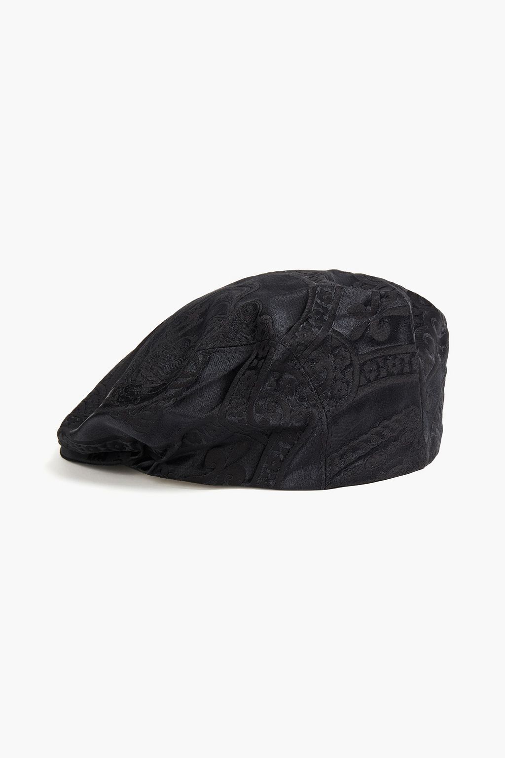 DOLCE & GABBANA Cotton and silk-blend satin-jacquard flat cap