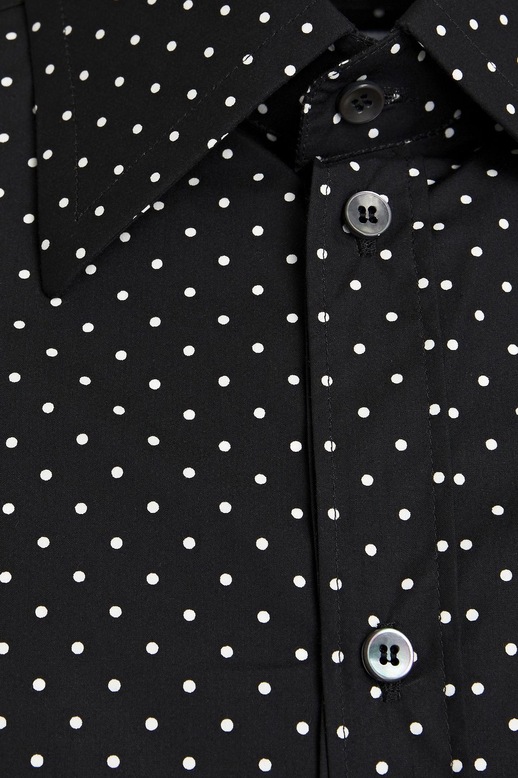 DOLCE & GABBANA Polka-dot cotton-poplin shirt