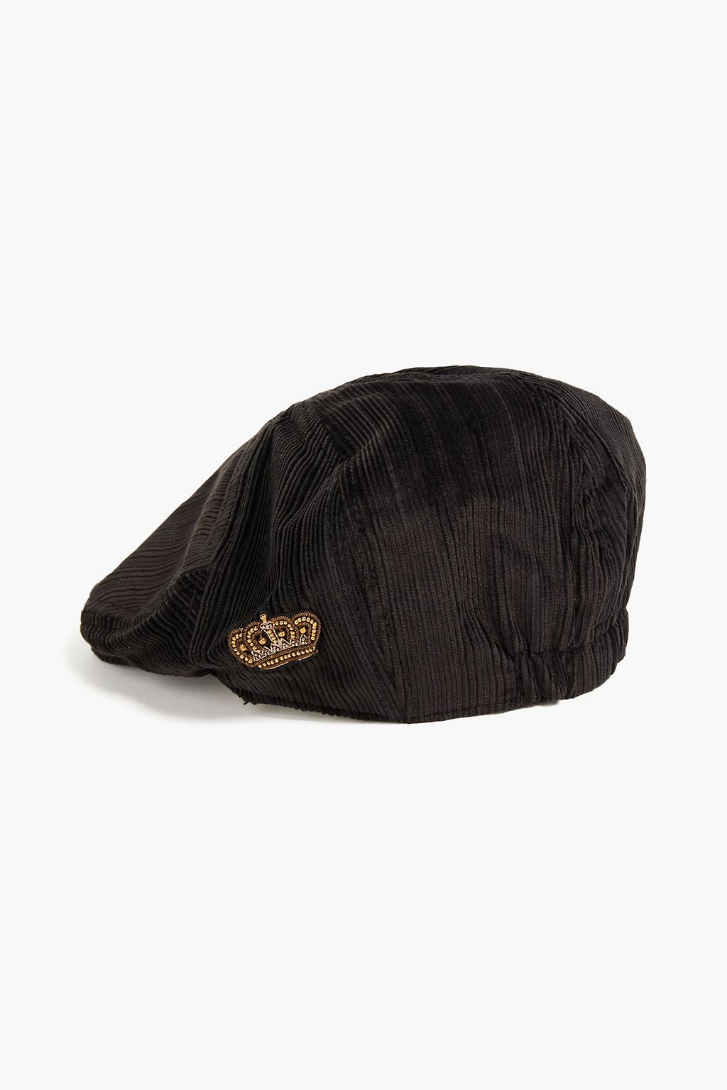 DOLCE & GABBANA Appliquéd corduroy cap