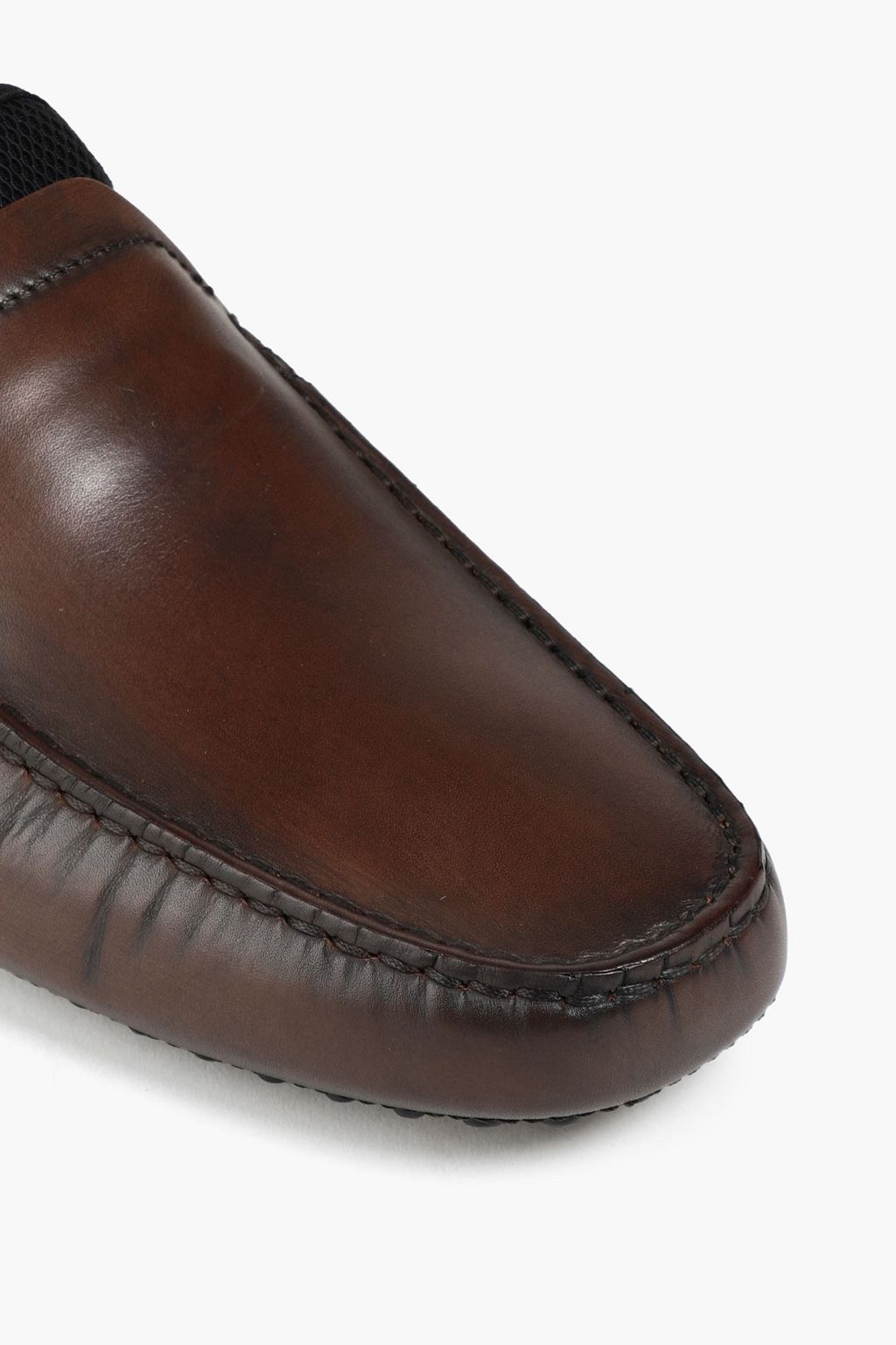 TOD'S Neoprene-paneled leather driving shoes