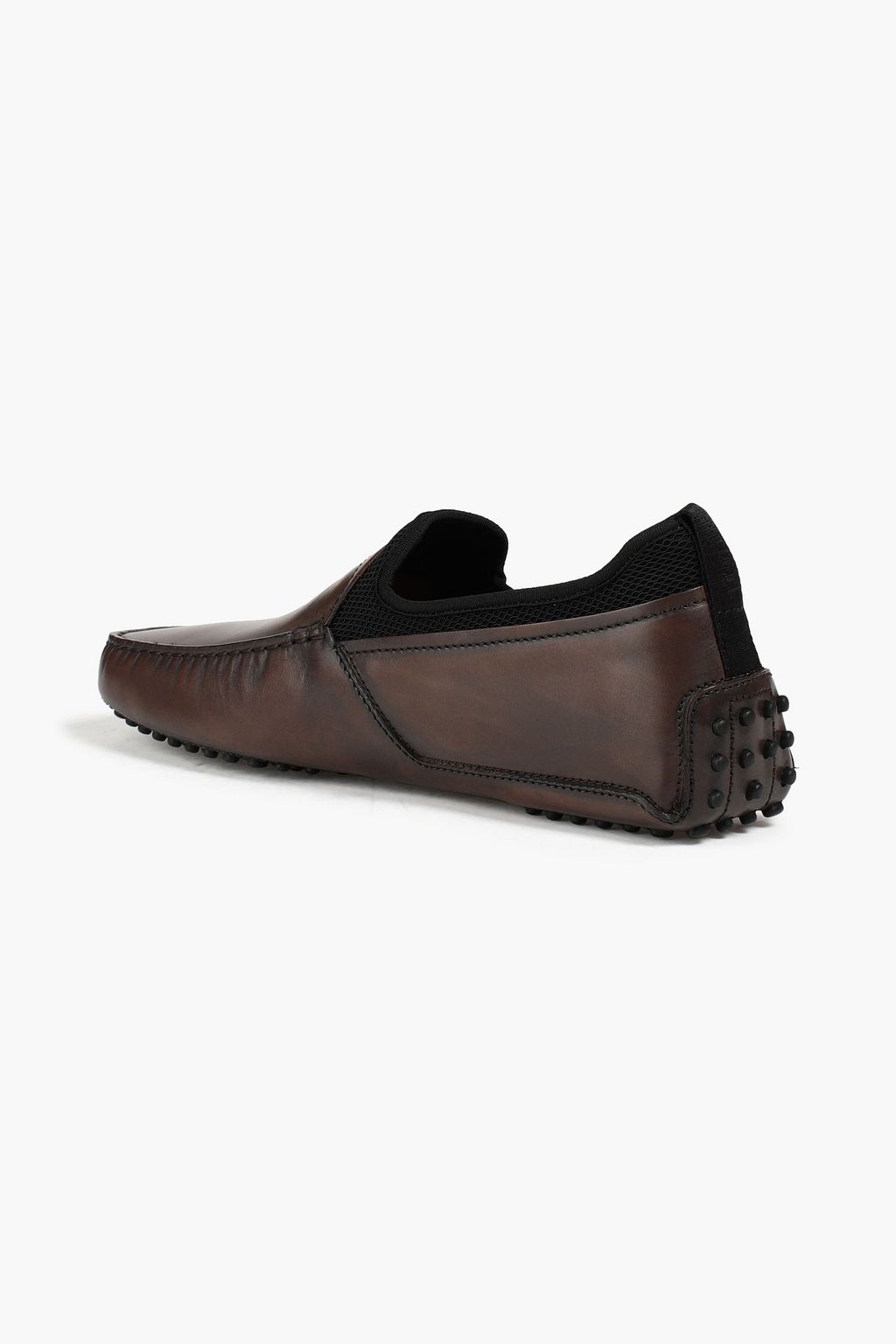 TOD'S Neoprene-paneled leather driving shoes