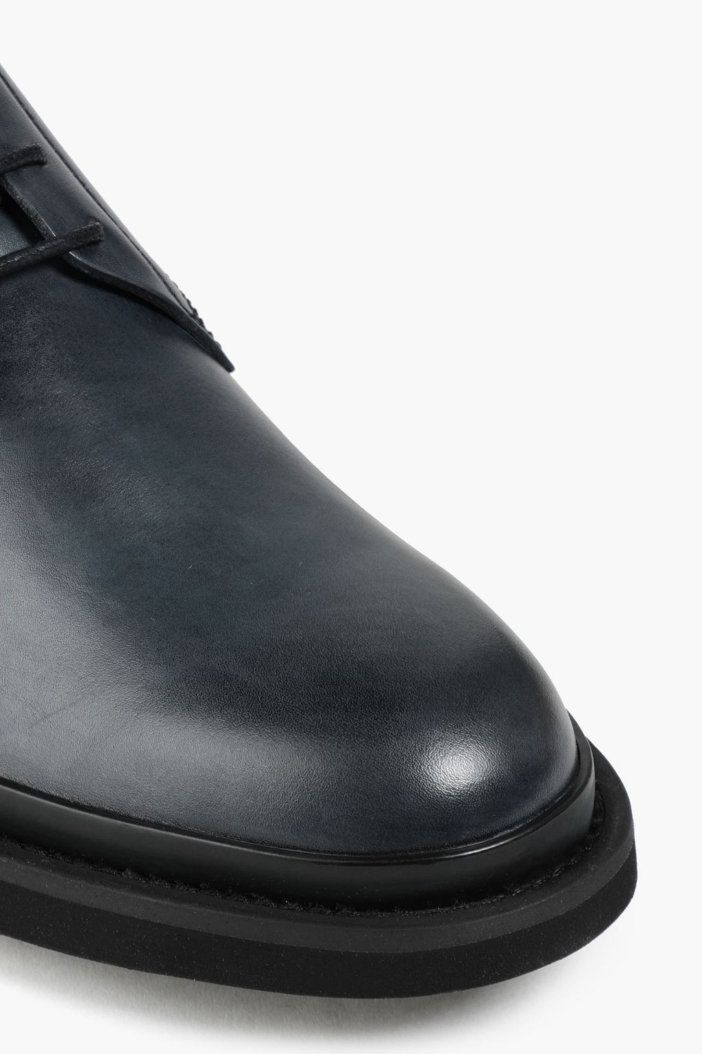 TOD'S Neoprene-paneled leather derby shoes