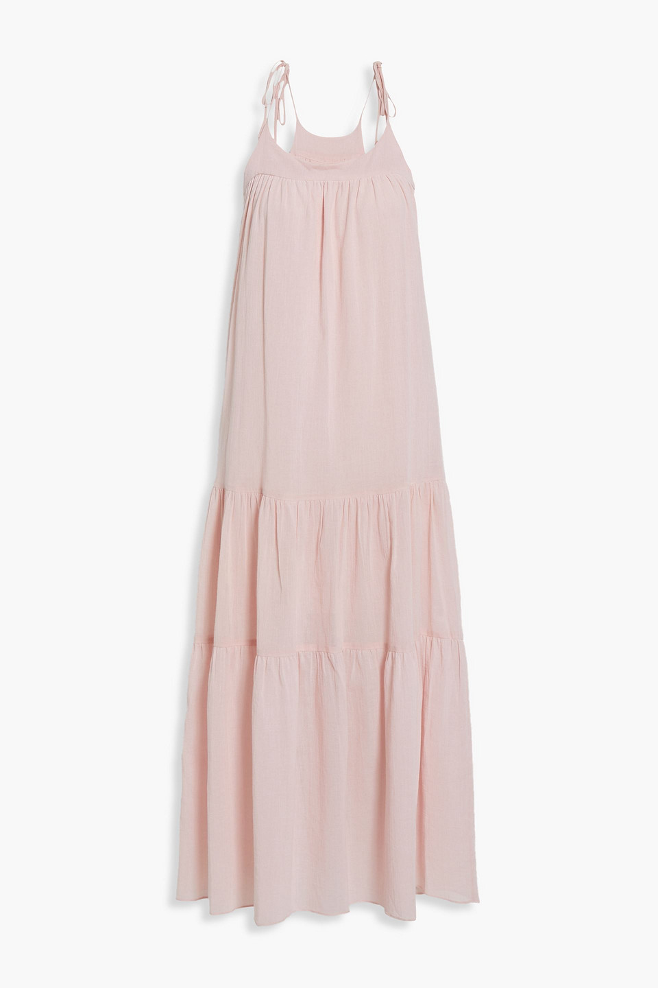Loup Charmant Tiered cotton-gauze midi dress