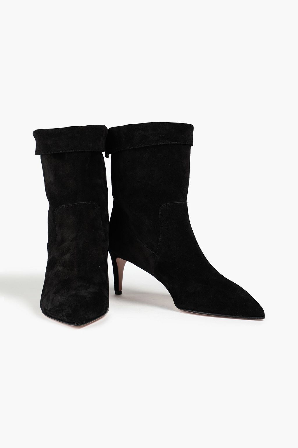 RED(V) Suede ankle boots