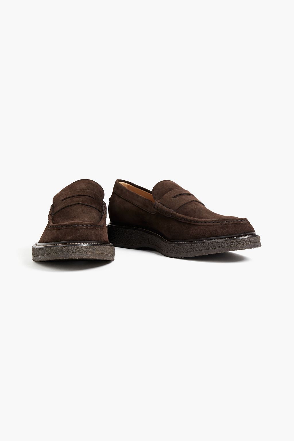 TOD'S Suede penny loafers