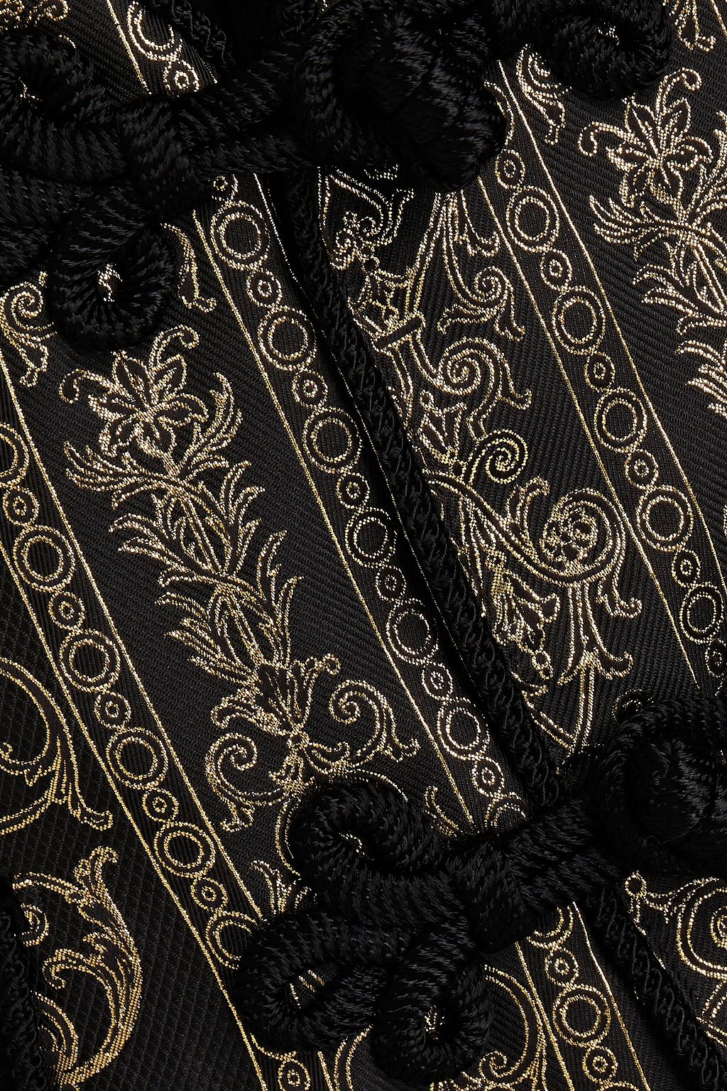 DOLCE&GABBANA Velvet-trimmed metallic jacquard blazer