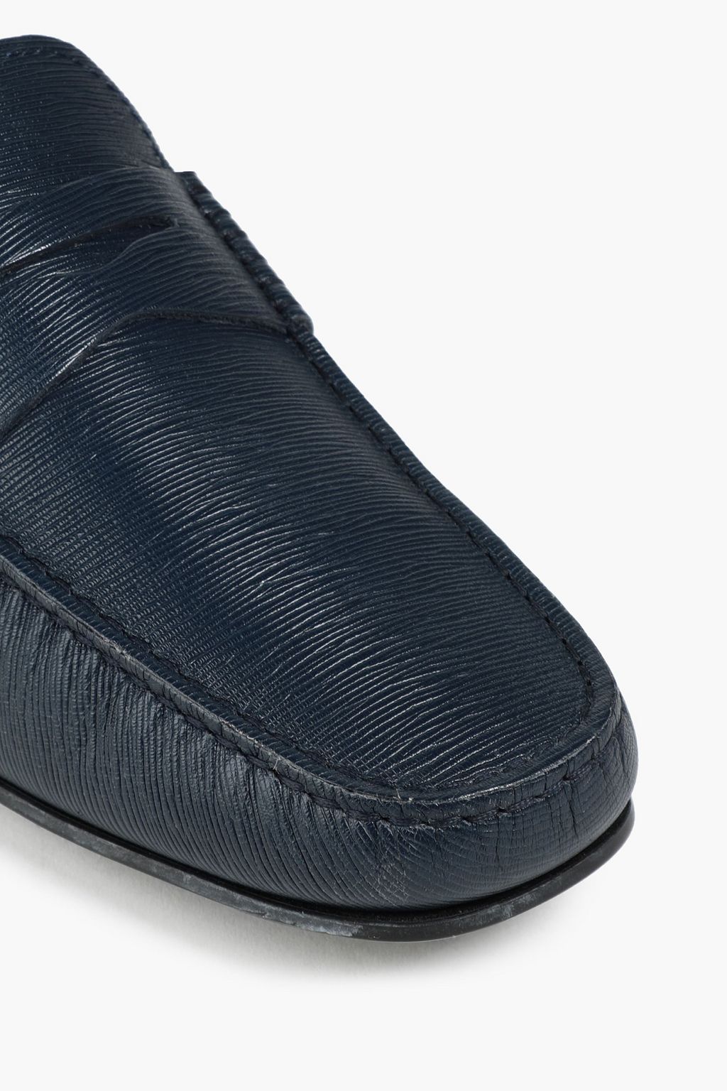 TOD'S City Gommino textured-leather driving shoes