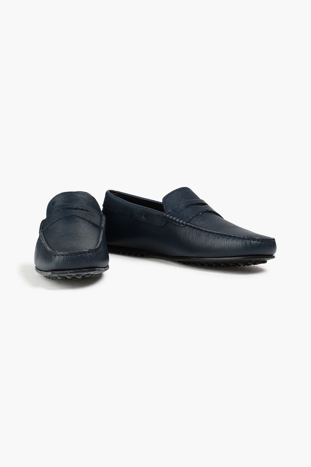 TOD'S City Gommino textured-leather driving shoes