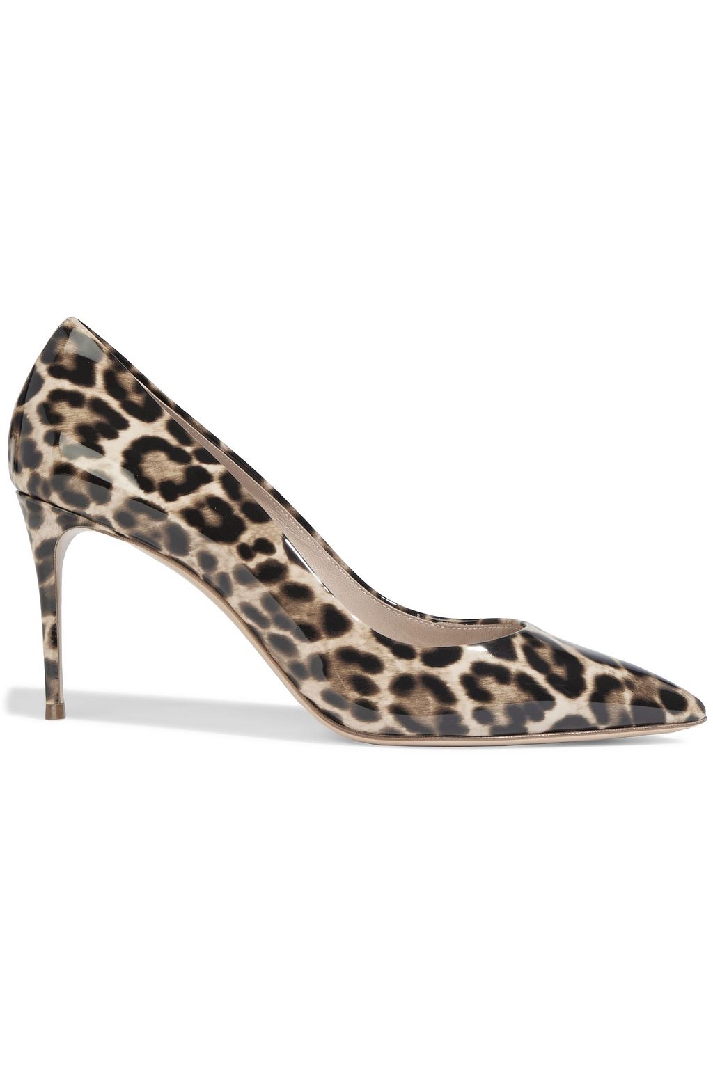 Patent leather hotsell leopard pumps