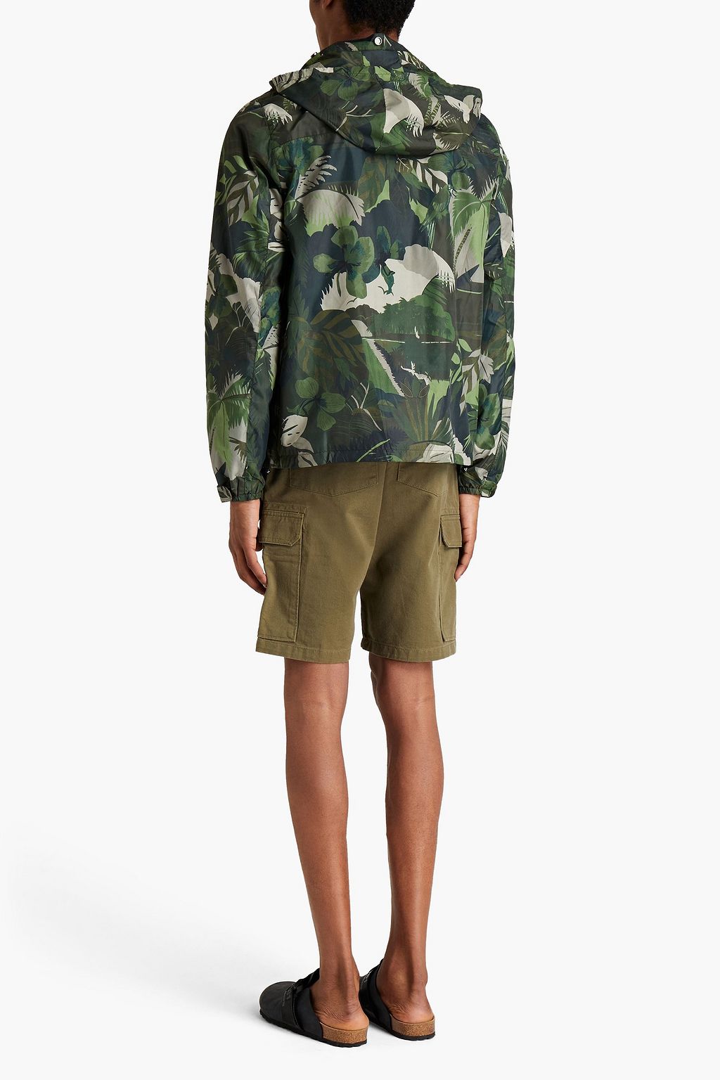 VALENTINO GARAVANI Printed shell hooded jacket