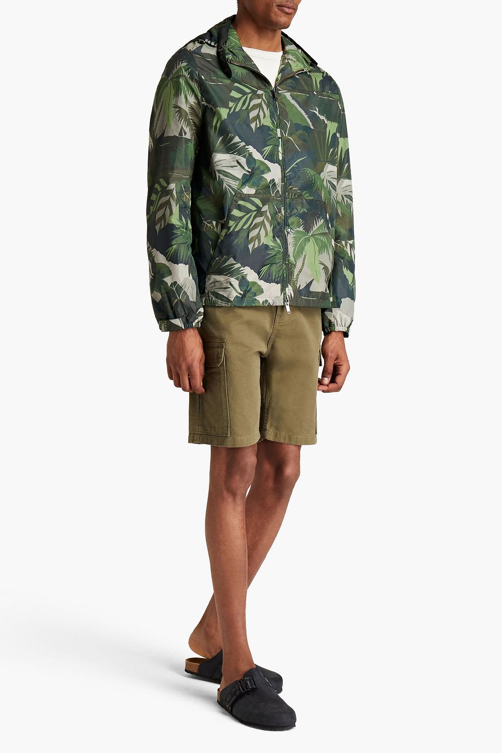 VALENTINO GARAVANI Printed shell hooded jacket