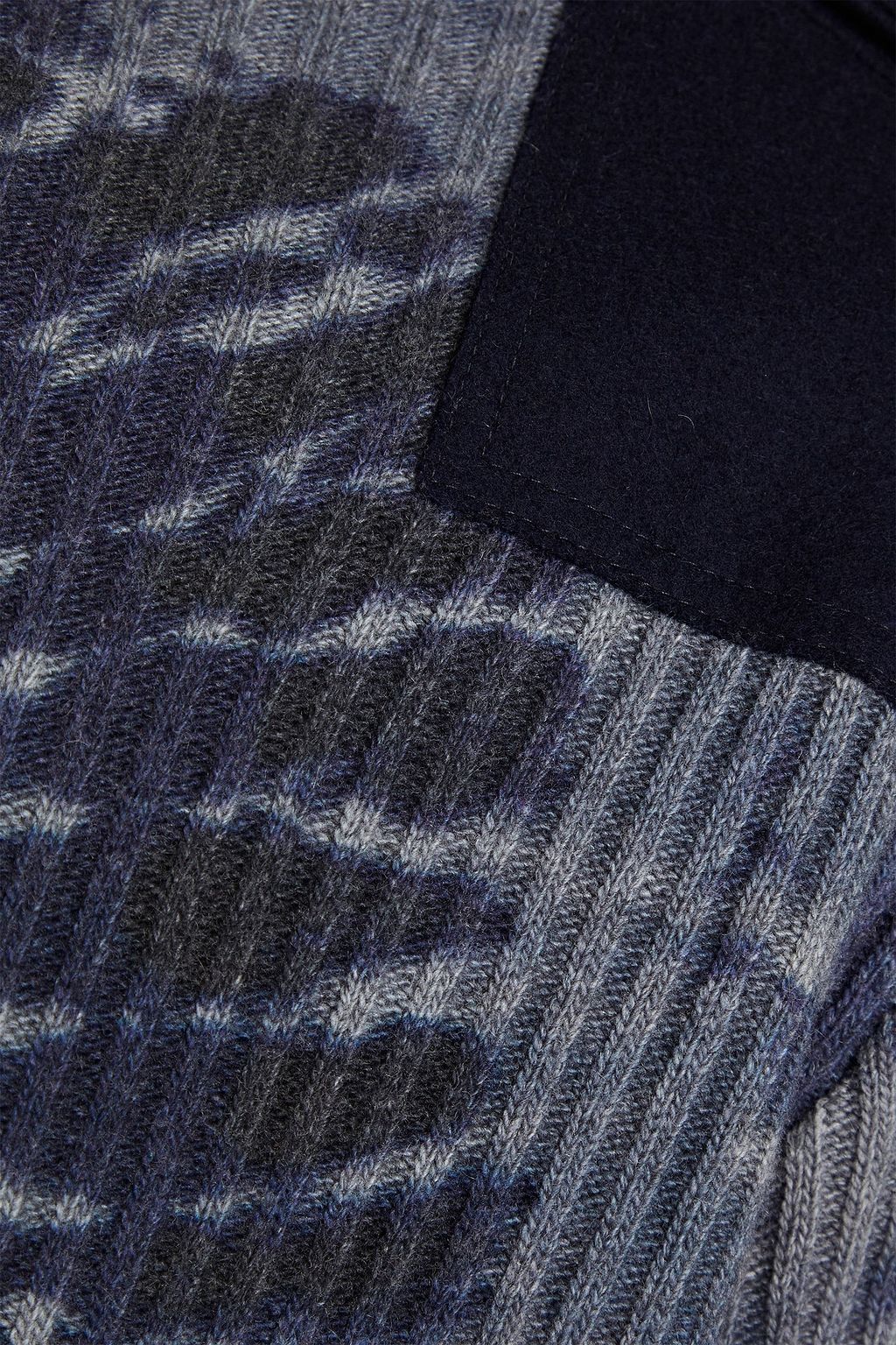 VALENTINO GARAVANI Tie-dyed ribbed wool and cashmere-blend sweater