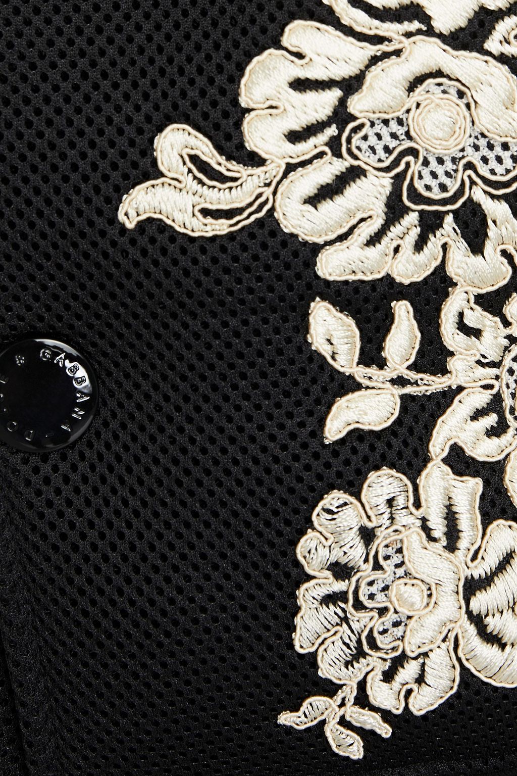 DOLCE&GABBANA Embroidered mesh bomber jacket
