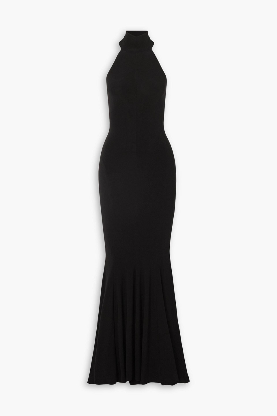 Norma Kamali Stretch-jersey Halterneck Maxi Dress In Black