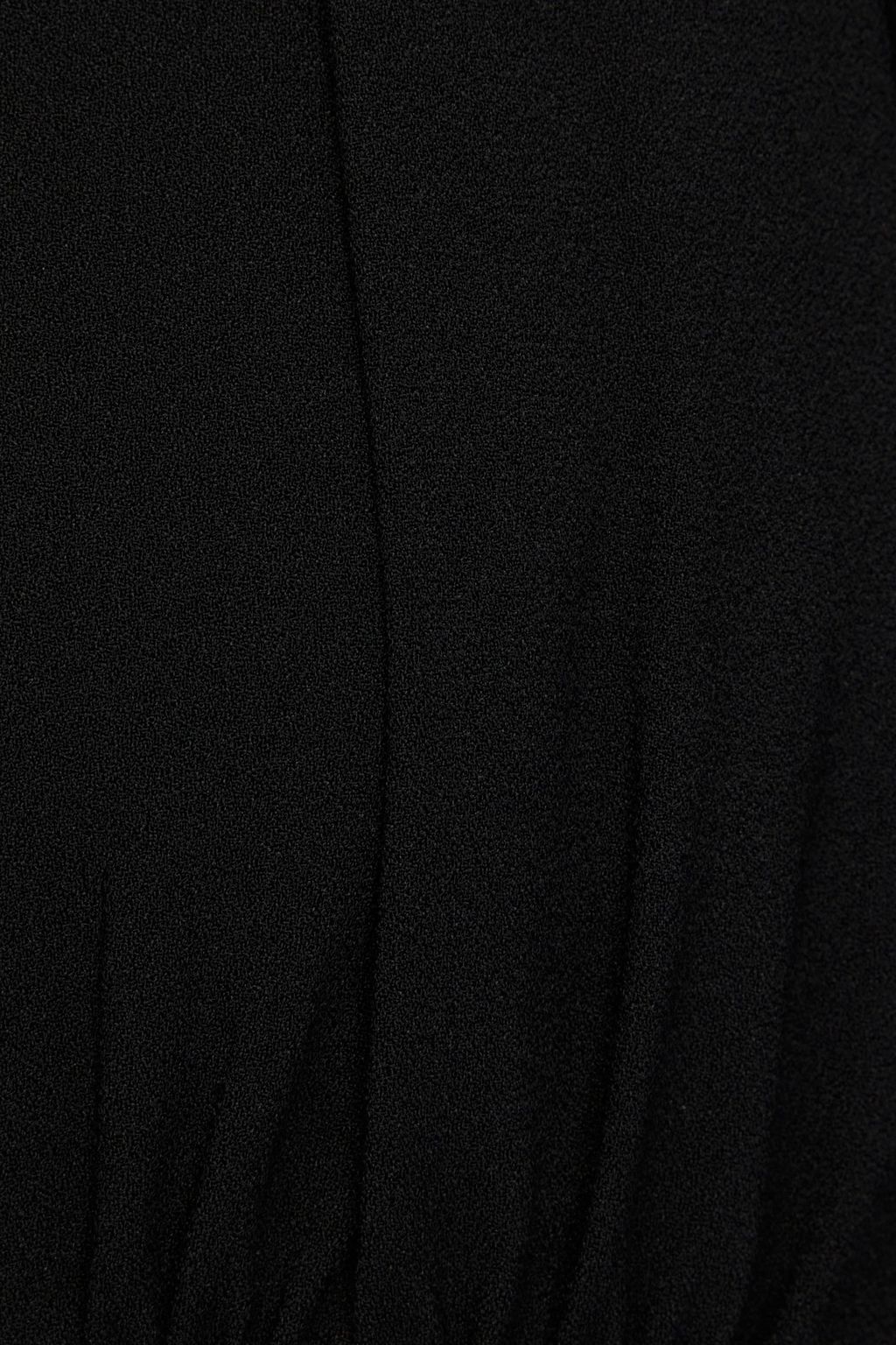 SAINT LAURENT Gathered crepe mini dress