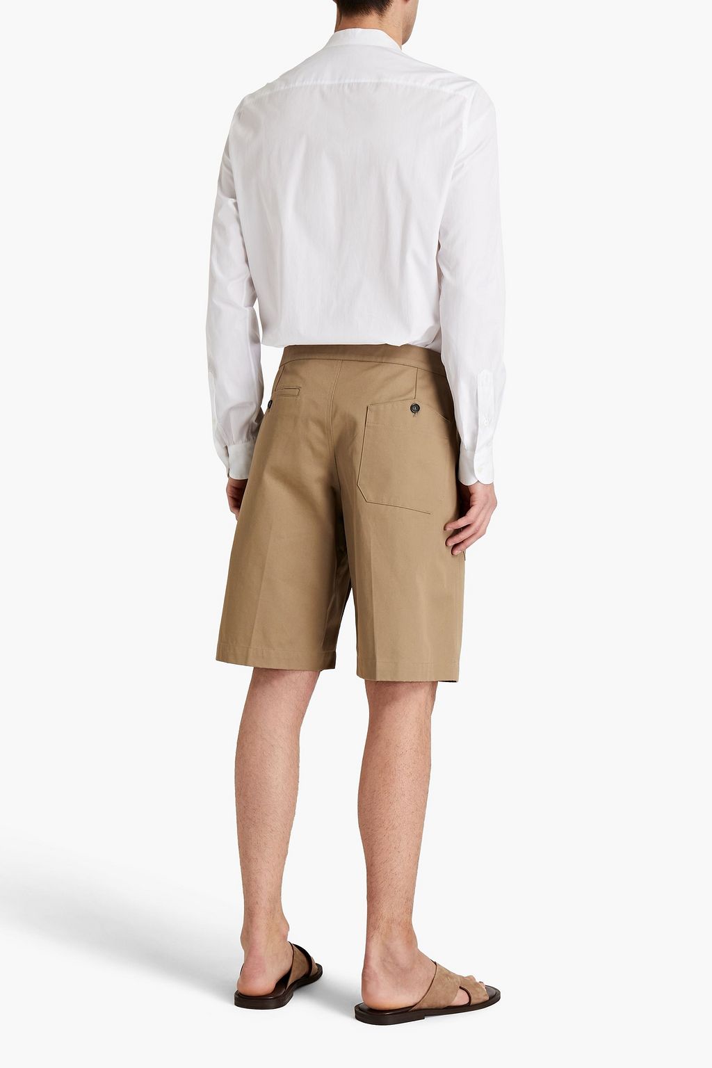 VALENTINO Embellished cotton-poplin shirt