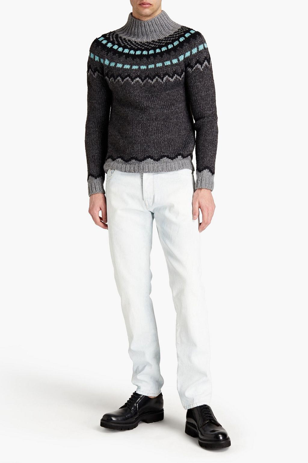 VALENTINO GARAVANI Fair Isle turtleneck sweater