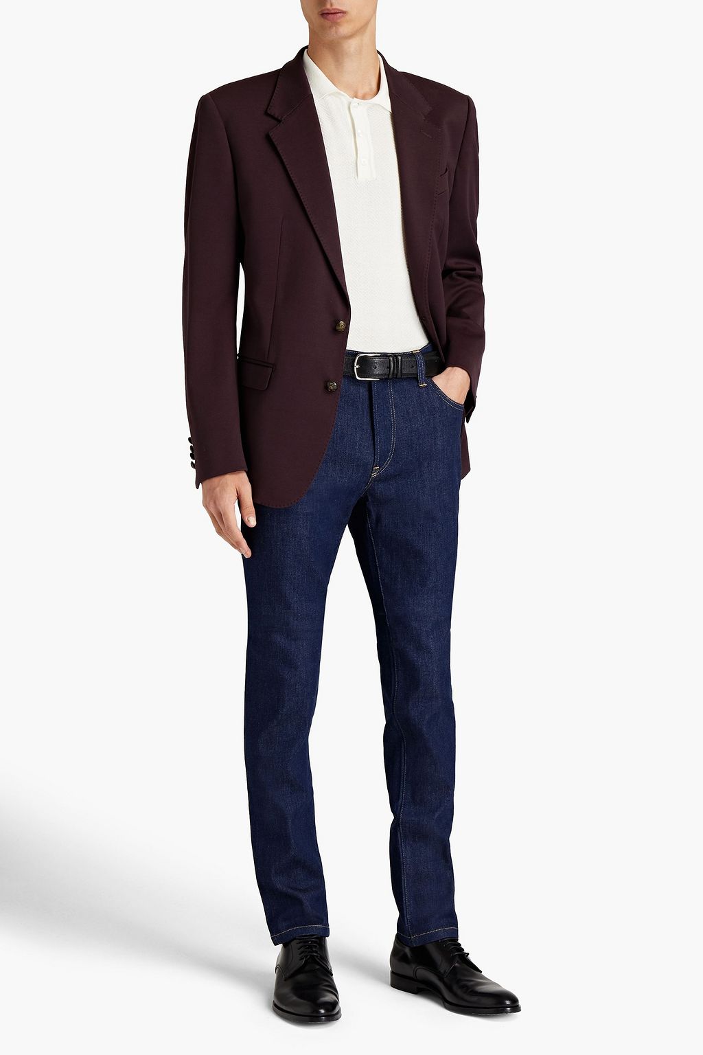 DOLCE & GABBANA Cotton-blend jersey blazer