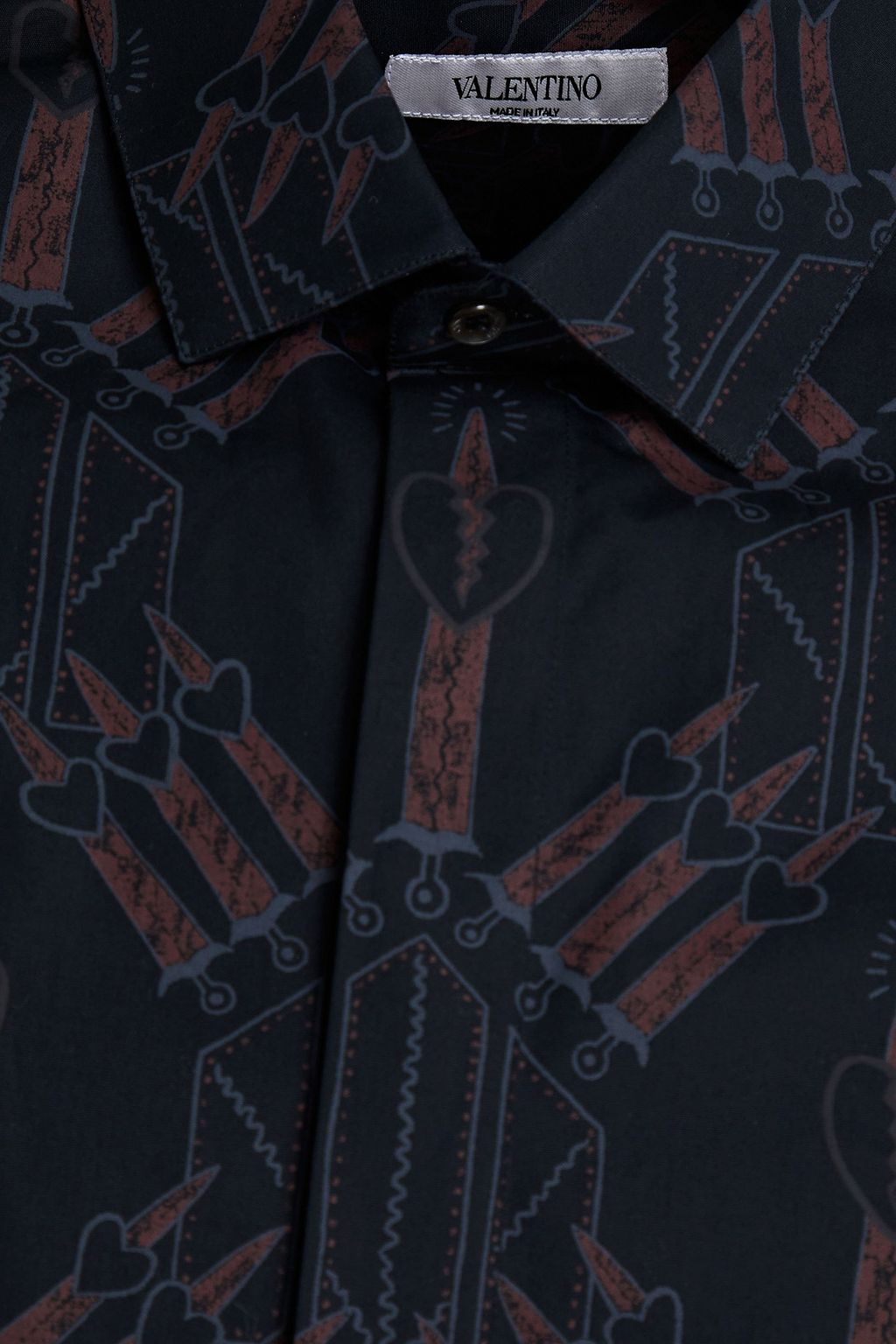 VALENTINO GARAVANI Hemd aus Baumwollpopeline mit Print