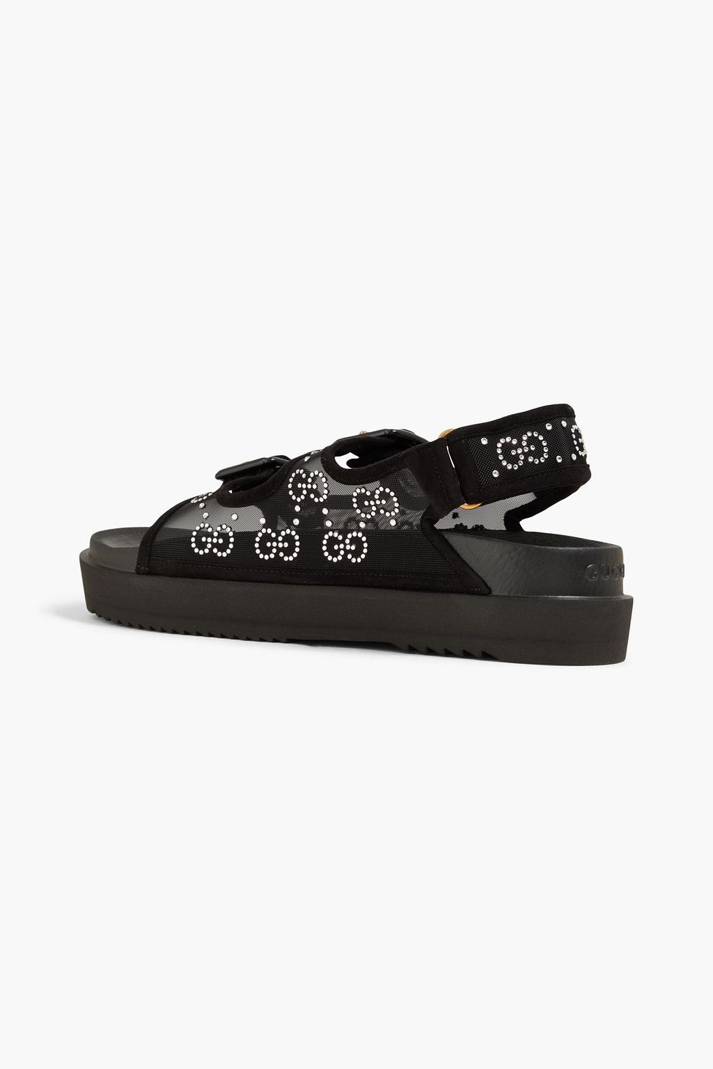 GUCCI Isla GG crystal-embellished tulle platform slingback sandals