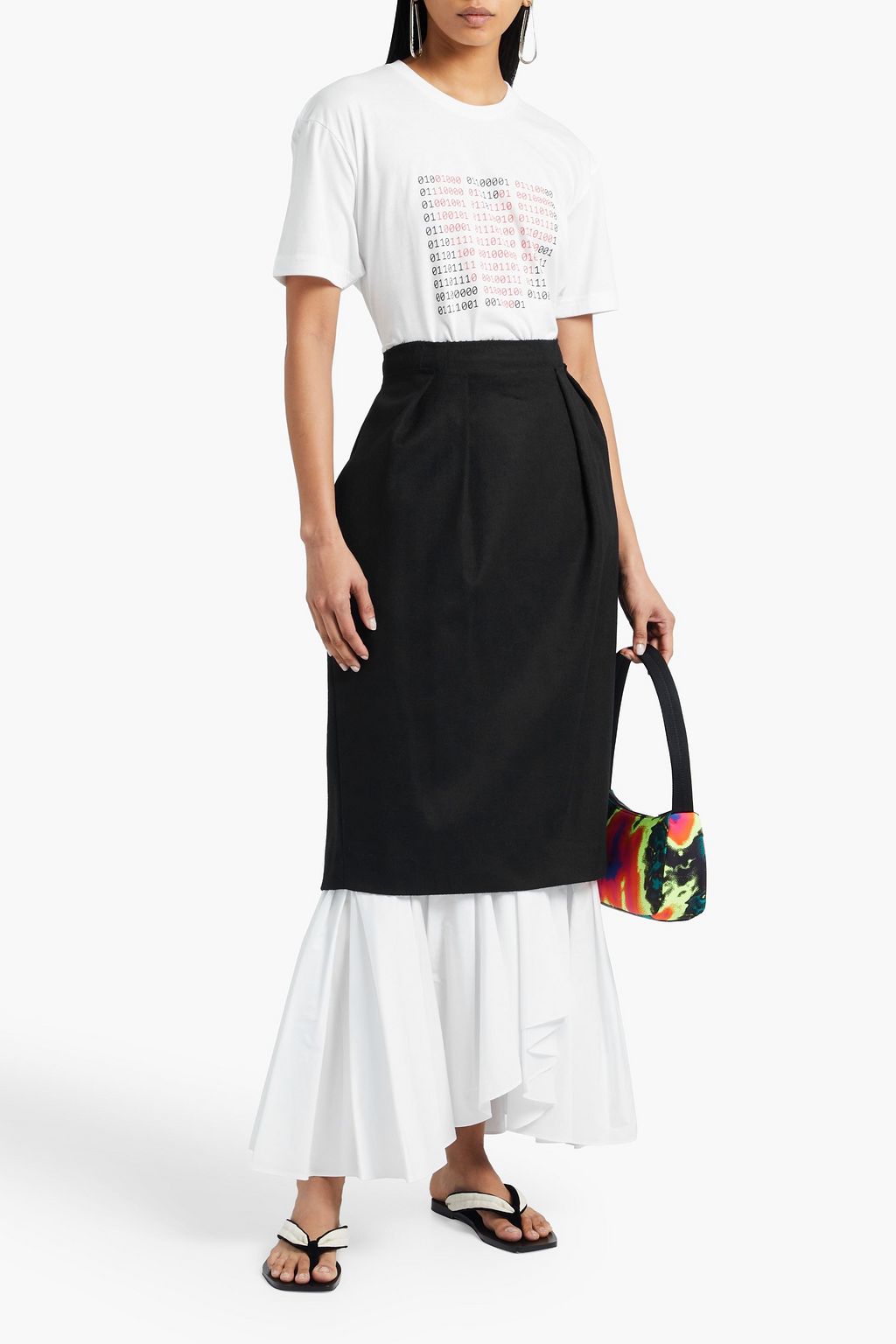 ROSIE ASSOULIN Printed cotton-jersey T-shirt